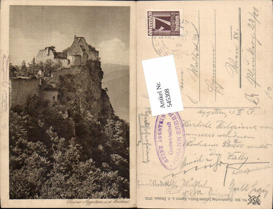 545308,Ruine Aggstein an der Donau Wachau Aggsbach