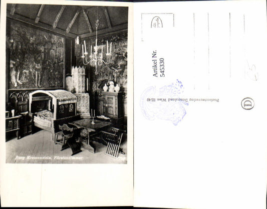 545330,Foto-AK Burg Kreuzenstein b. Leobendorf Ofen Fürstenzimmer