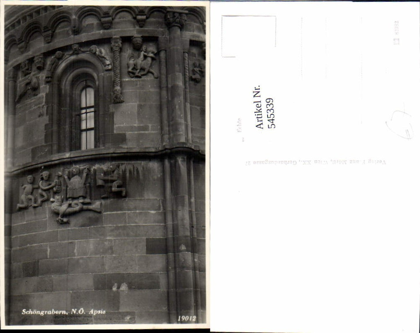 545339,Foto-AK Schöngrabern Grabern Apsis