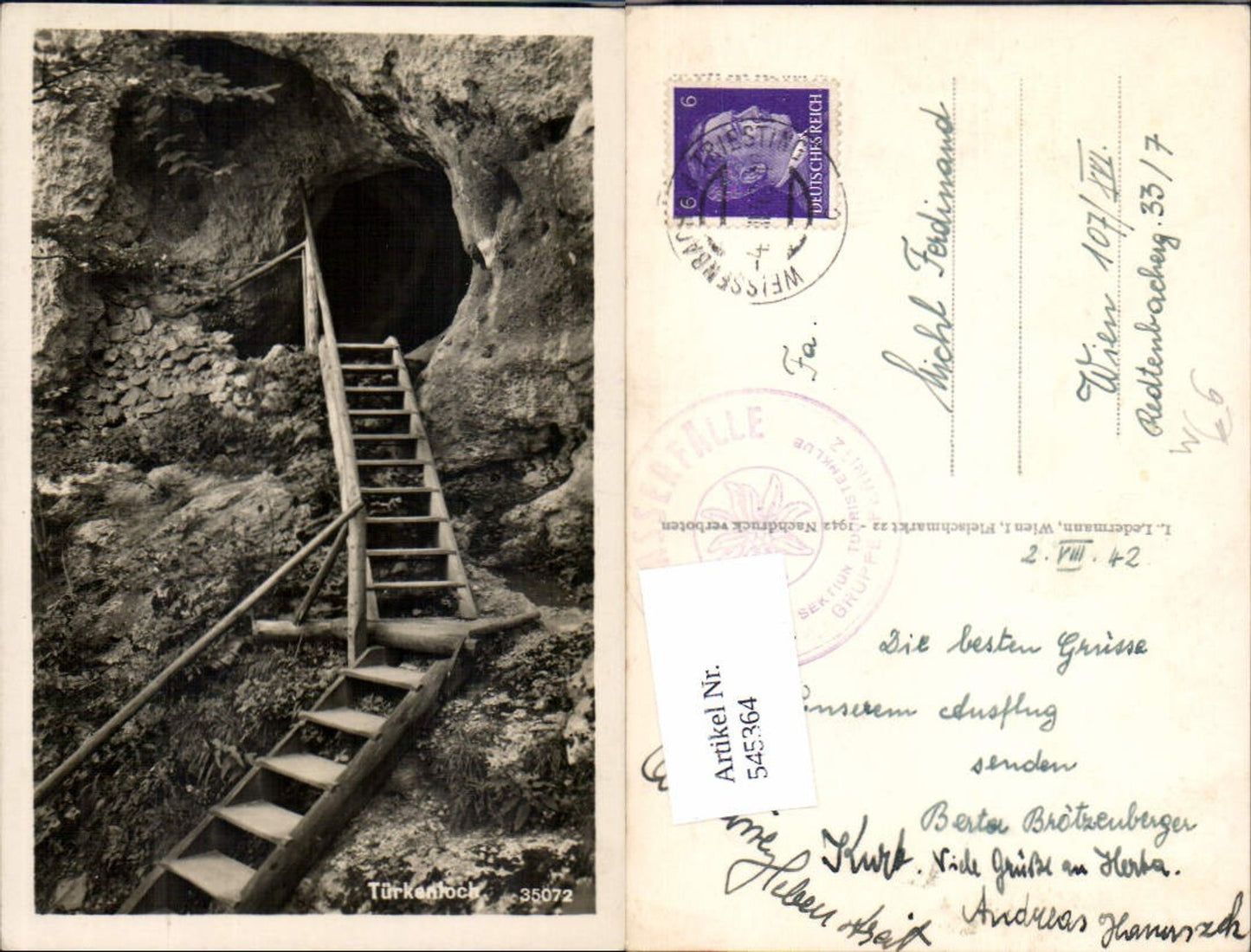 545364,Steinwandklamm Türkenloch b. Furth Weißenbach Altenmarkt a.d. Triesting