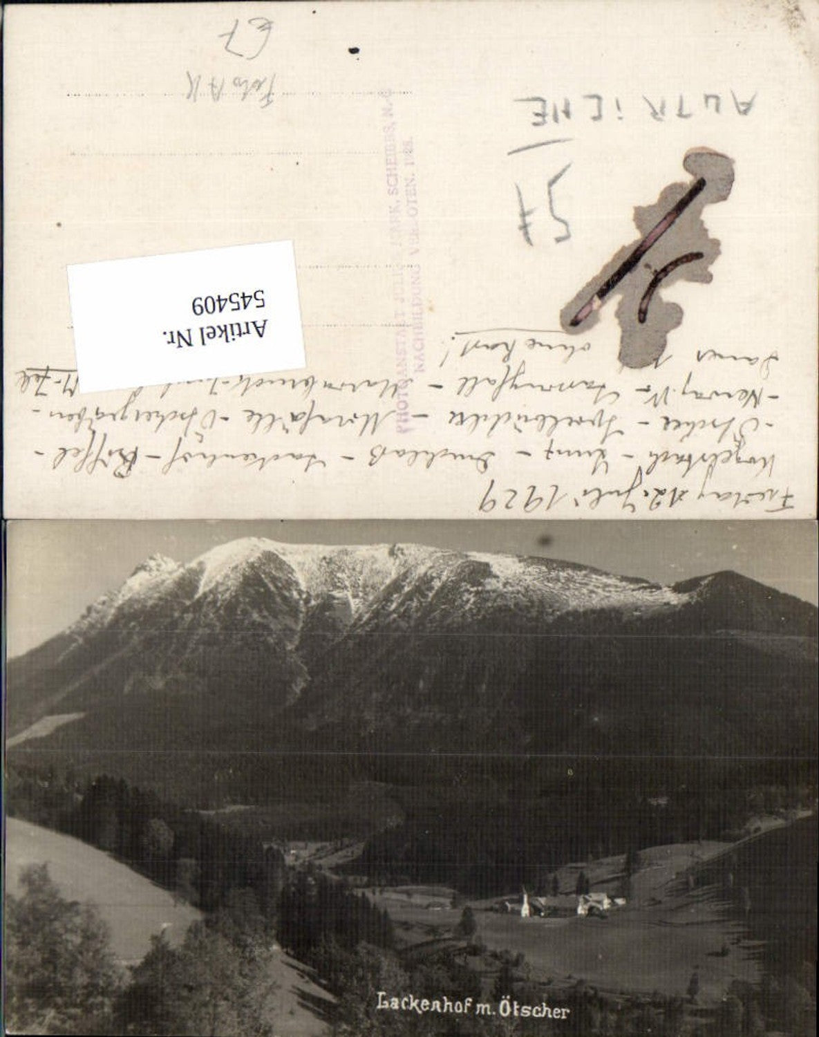 545409,tolle Foto-AK Lackenhof am Ötscher
