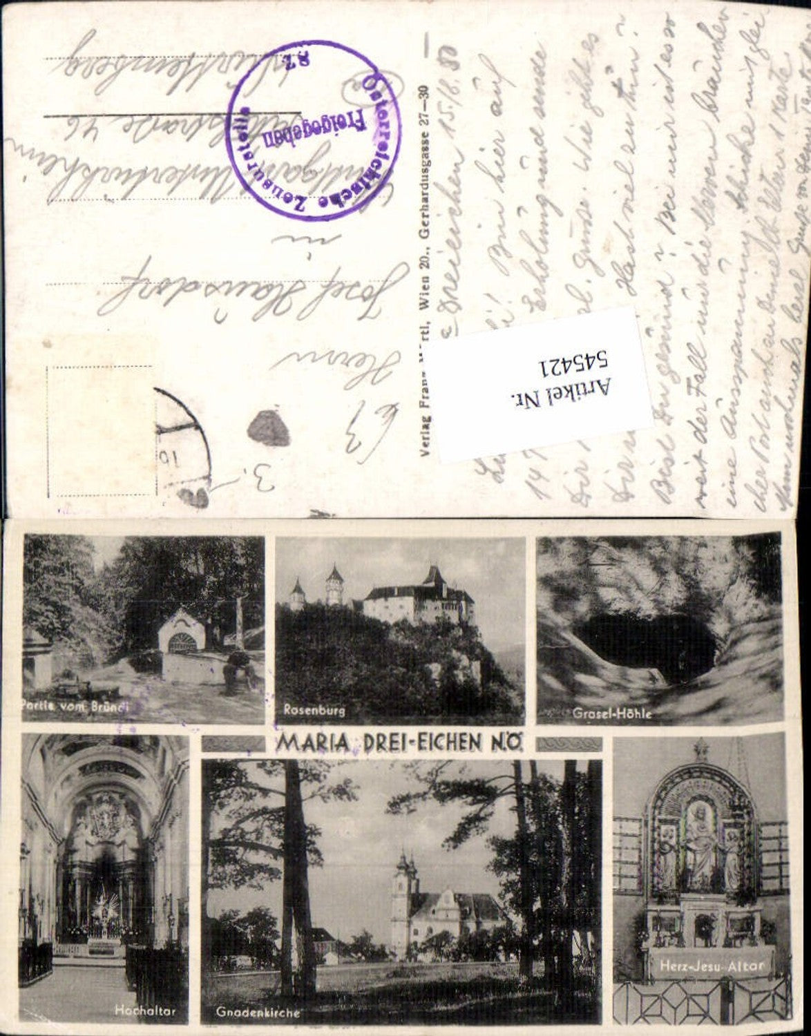 545421,Maria Dreieichen bei Horn Rosenburg Höhle