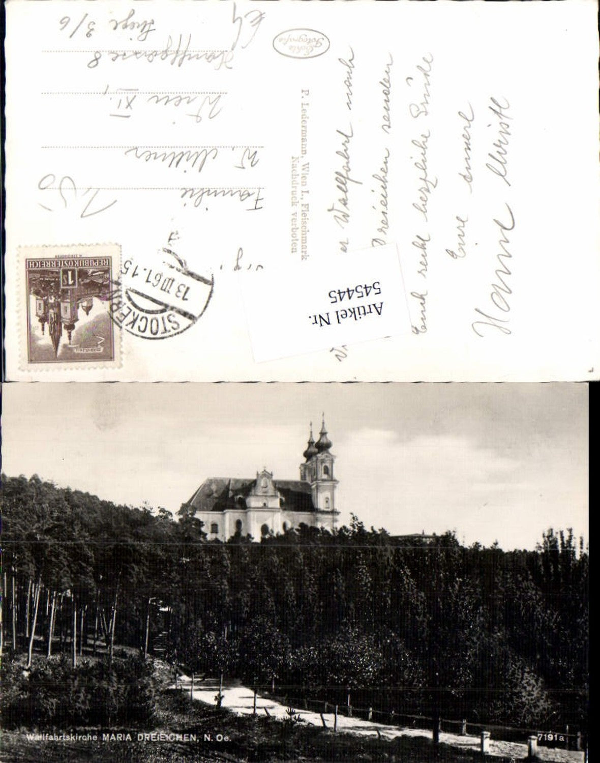 545445,Maria Dreieichen bei Horn Wegpartie Kirche