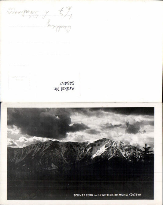 545457,Foto-AK Schneeberg b. Puchberg Gewitterstimmung