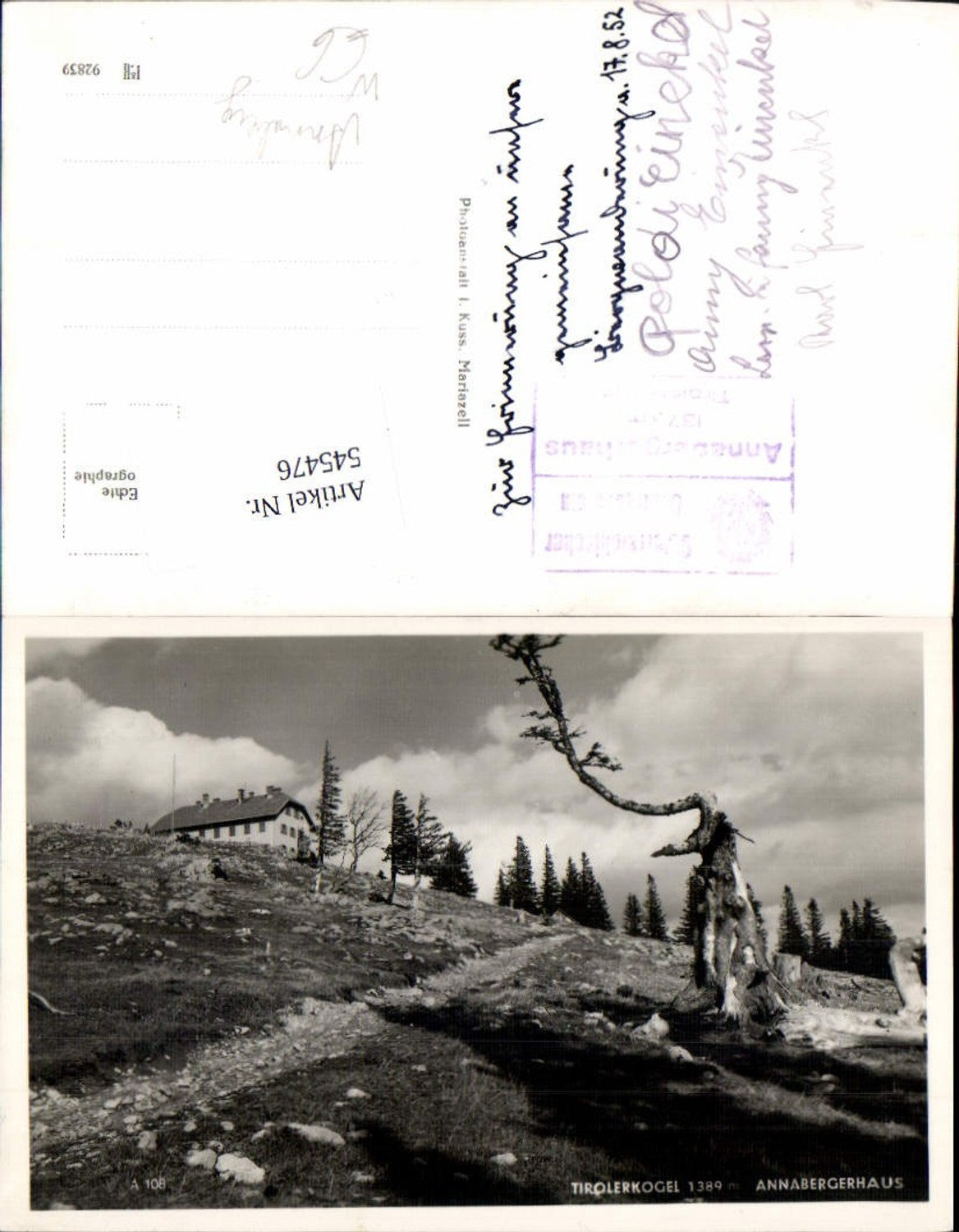 545476,Tirolerkogel bei Annaberg Annabergerhaus