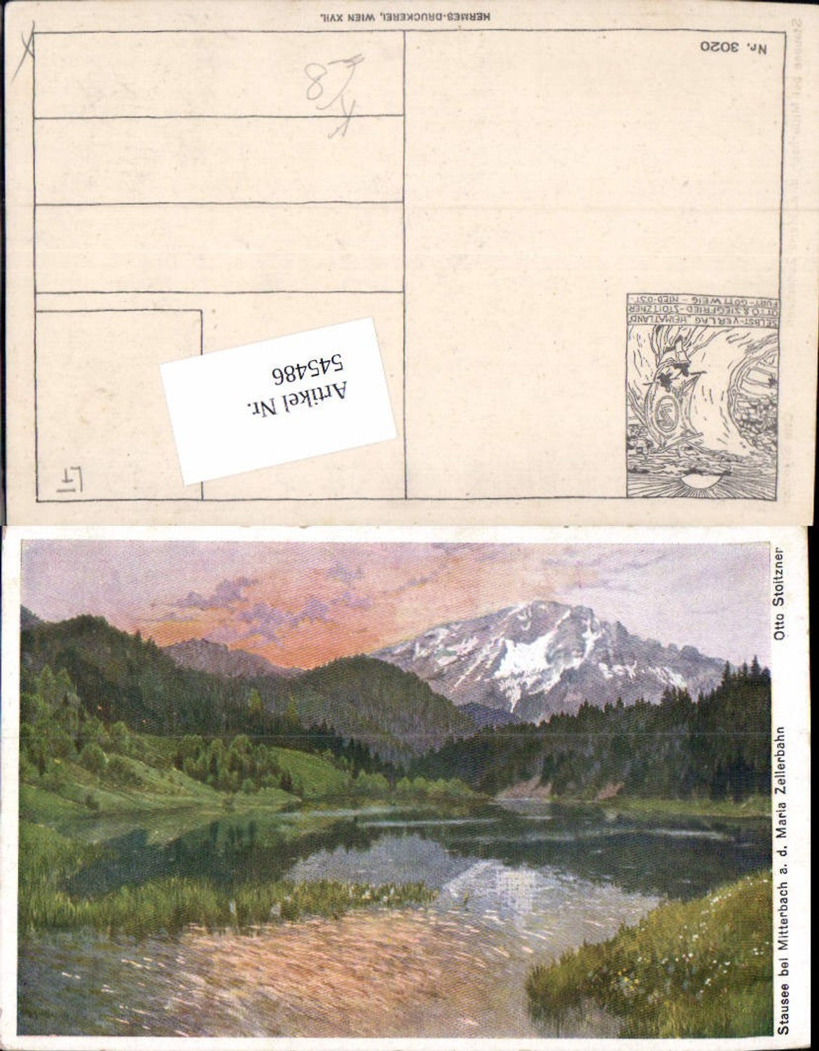 545486,tolle Künstler AK Otto Stoitzner Mitterbach an der Mariazellerbahn