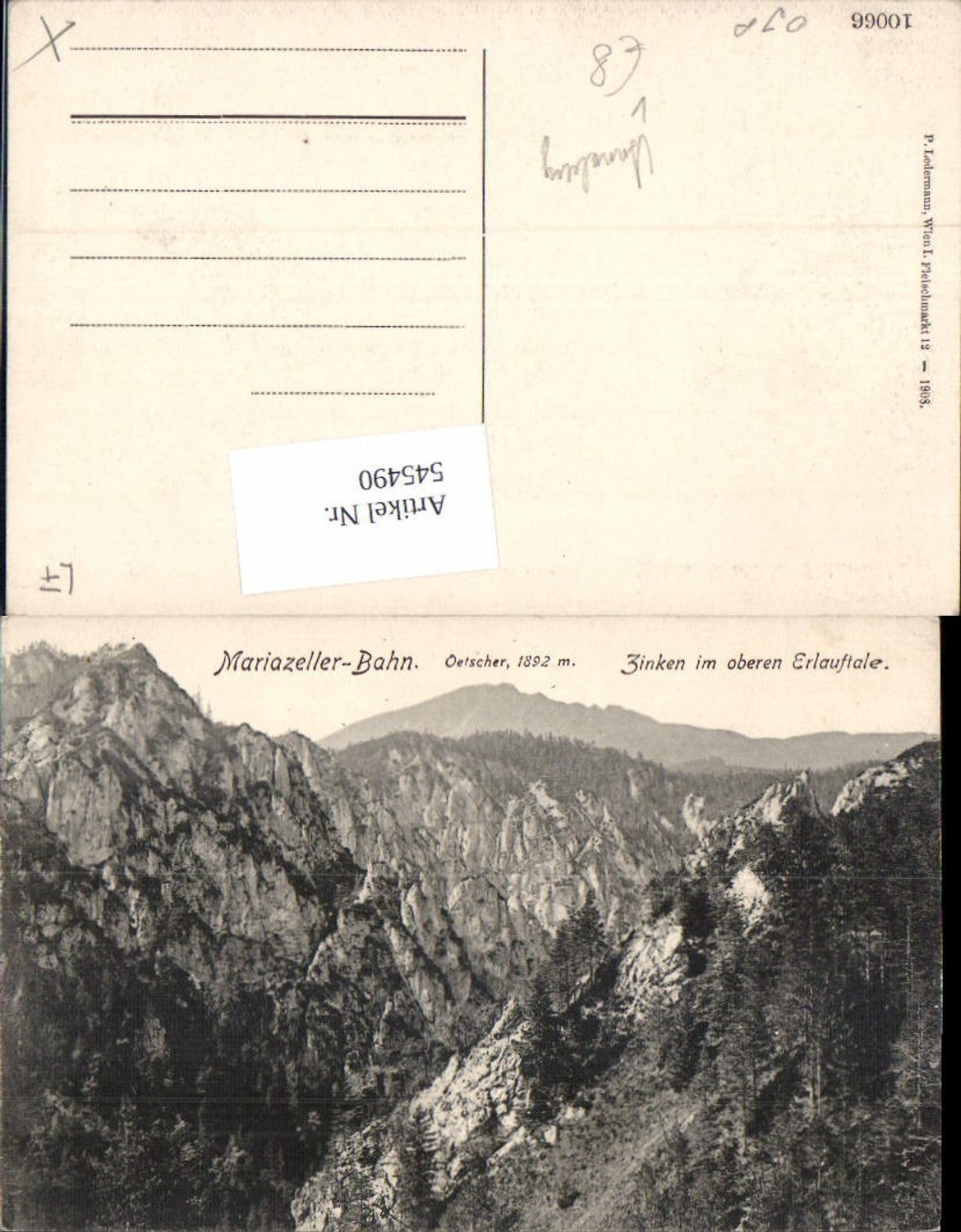 545490,Mariazellerbahn Zinken Erlauftal Annaberg Puchenstuben pub Ledermann