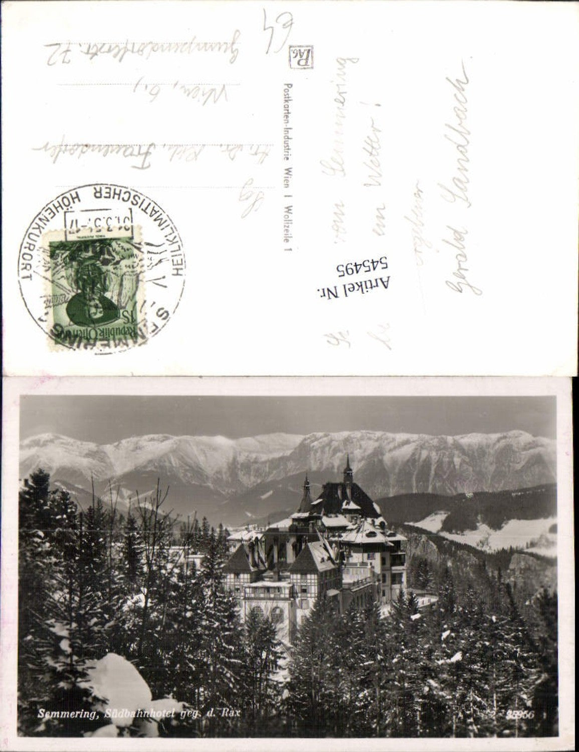 545495,Semmering Südbahnhotel