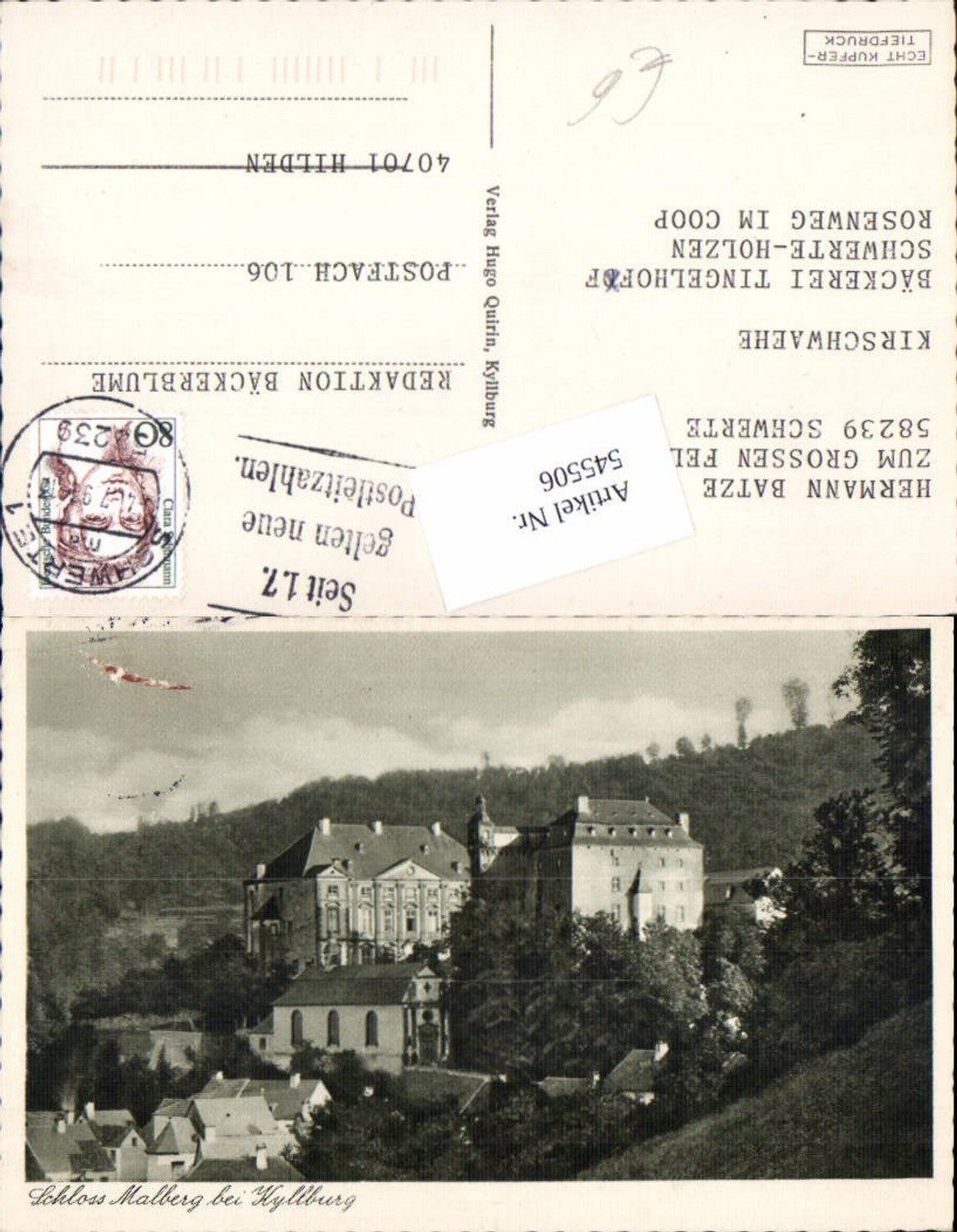 545506,Kyllburg Schloss Malberg Eifel