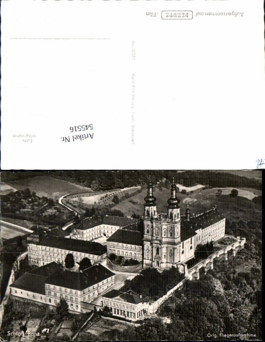 545516,Fliegeraufnahme Schloß Banz b. Staffelstein Bamberg