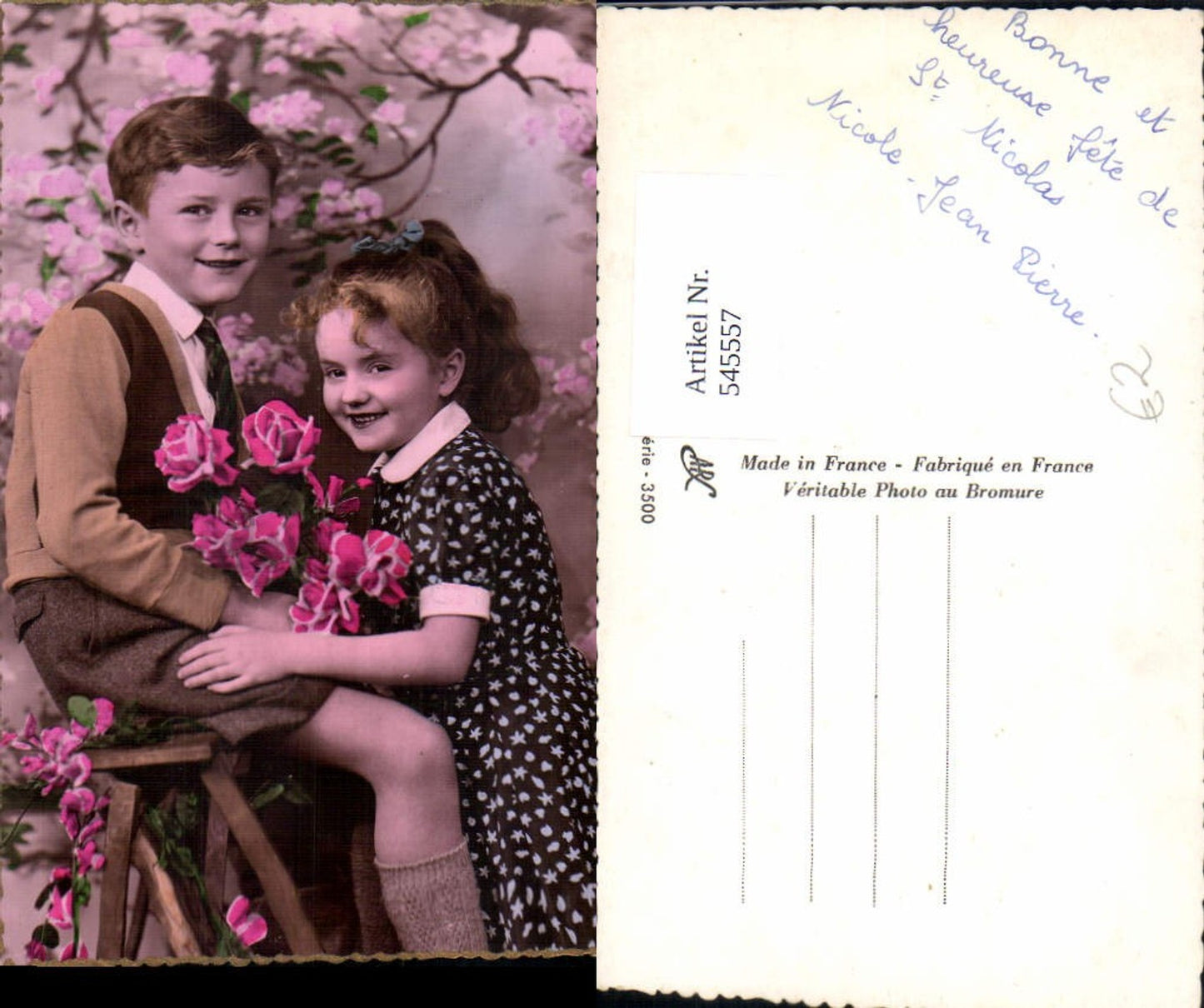 545557, Photo-AK Children Siblings Boy Girl