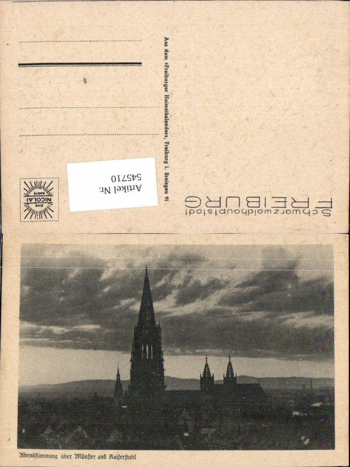 Alte Ansichtskarte – Old Postcard