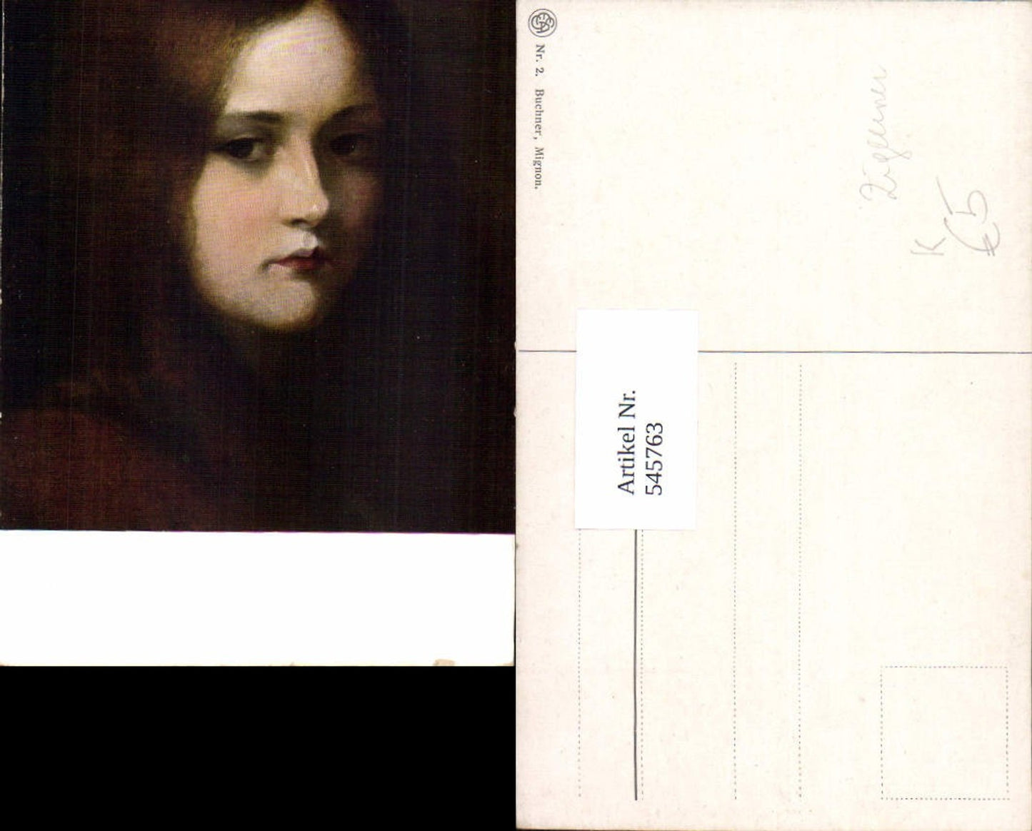545763,Künstler AK Buchner Frau Frauen Portrait Mignon Zigeuner