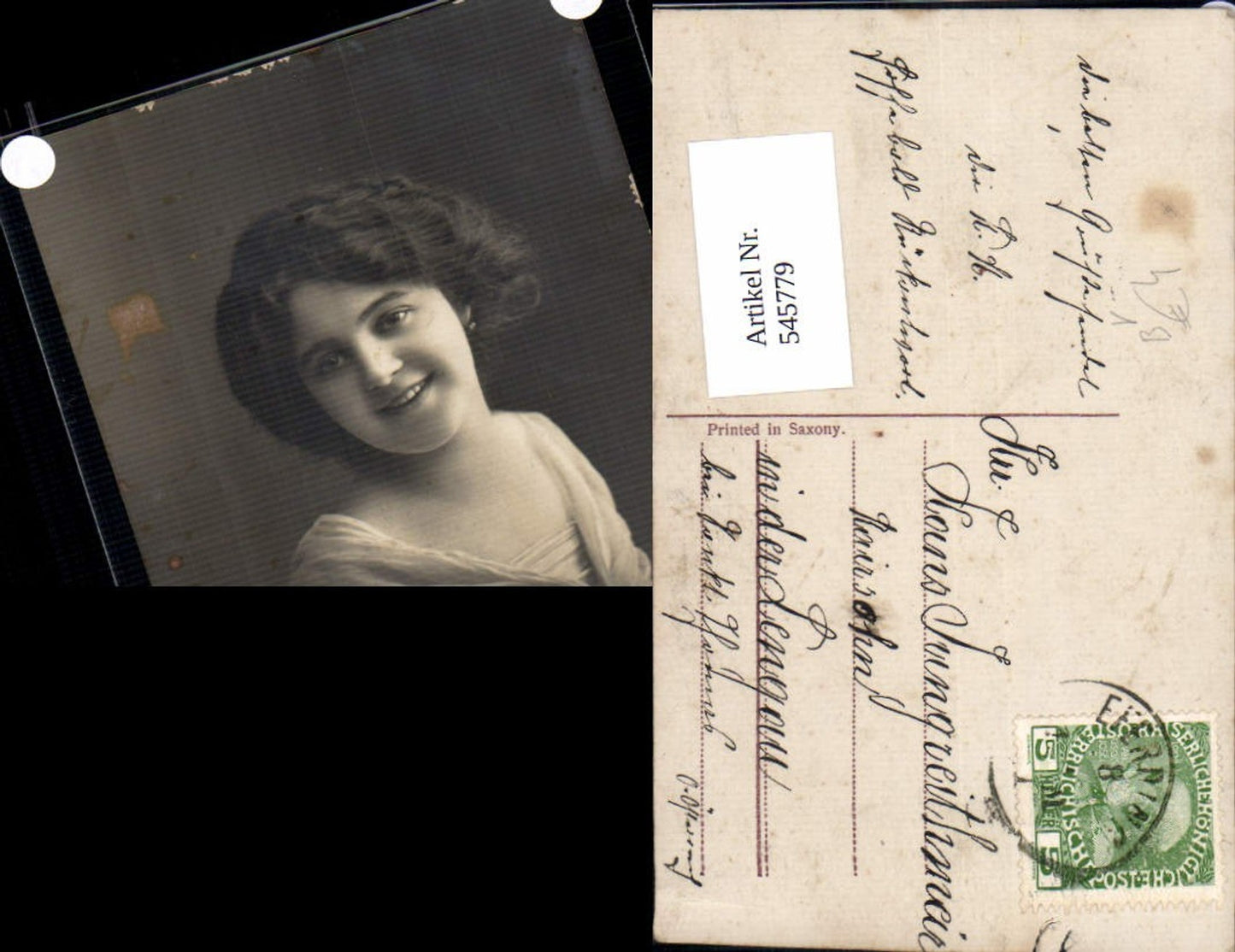 545779,tolle Foto-AK Frau Frauen Portrait
