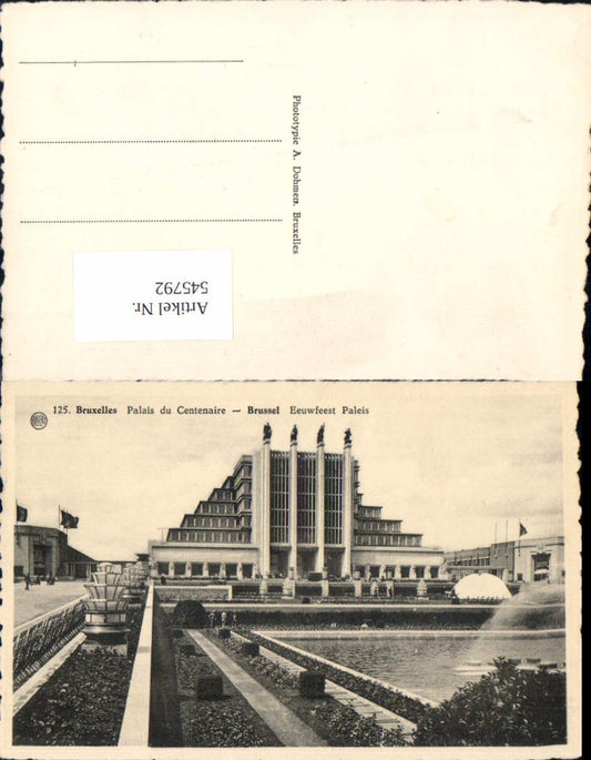 545792,Belgium Brüssel Bruxelles Palais de Centenaire