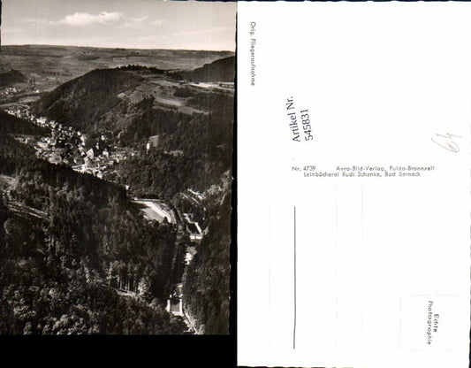 545831,Berneck im Fichtelgebirge Fliegeraufnahme
