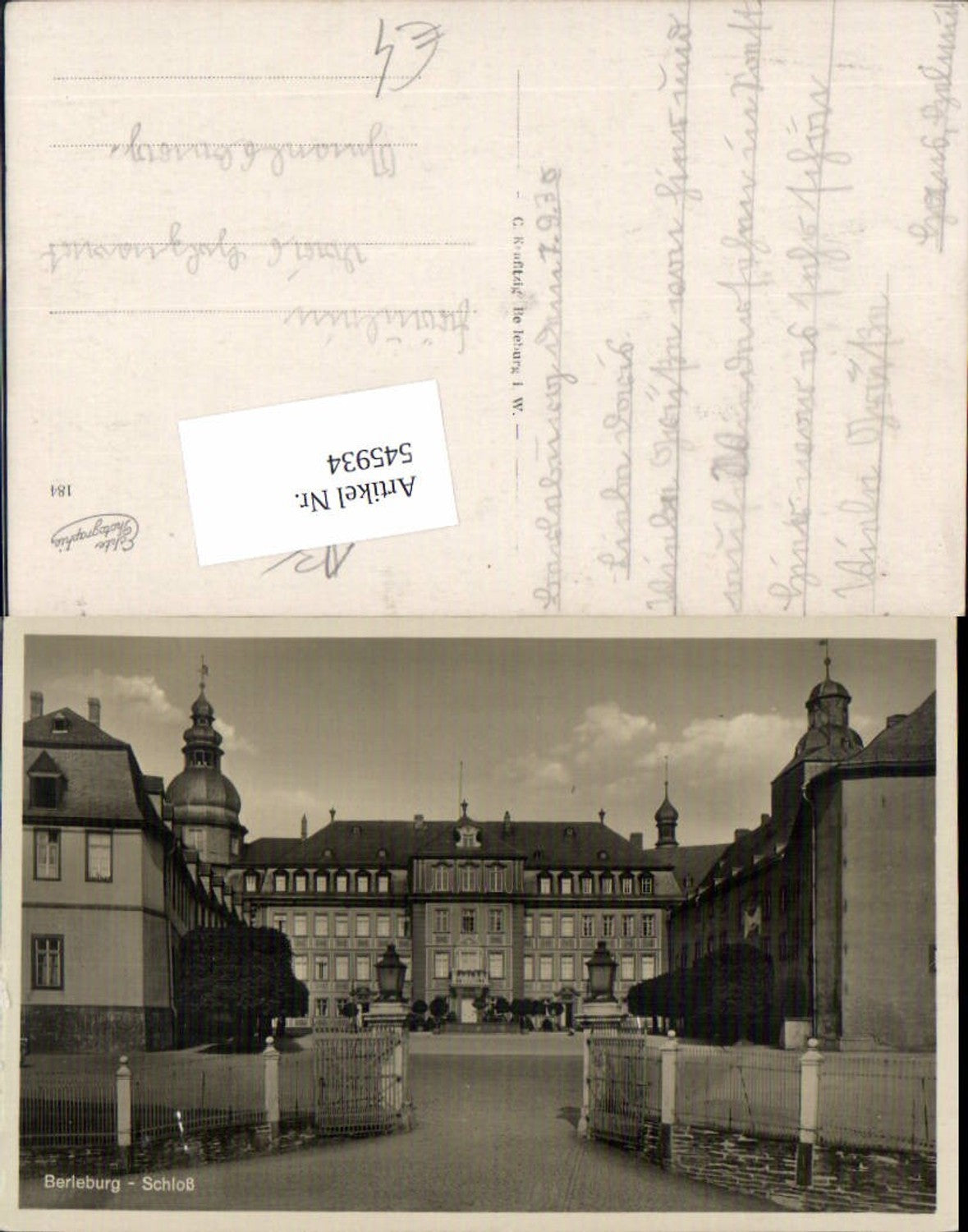 545934,Berleburg Einfahrt ins Schloss LK Siegen Wittgenstein