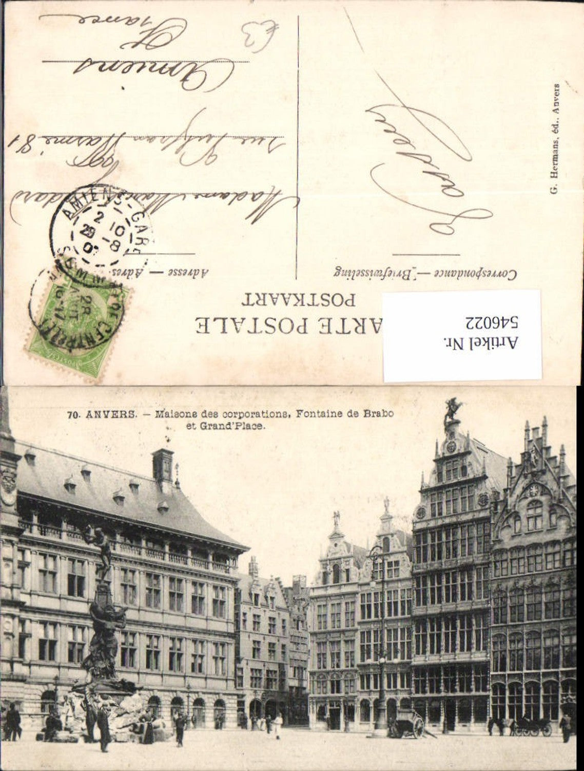 546022,Belgium Anvers Antwerpen Fontaine de Brabo