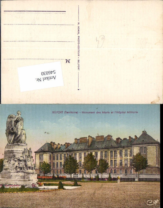 546030,Belgium Belfort Territory Monument des morts