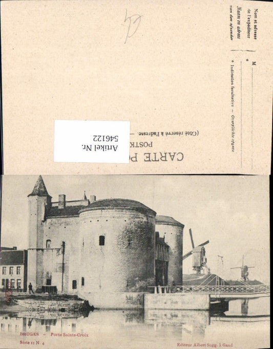 546122, Belgium Bruges Porte Sainte Croix Windmill