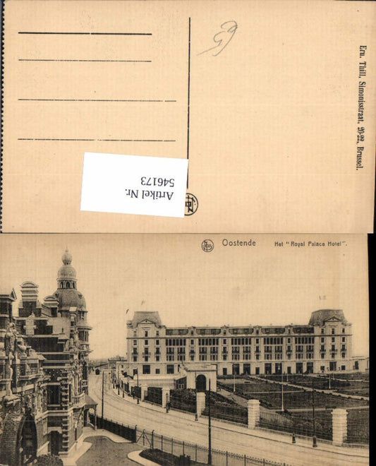 546173,Belgium Ostend Royal Palace Hotel