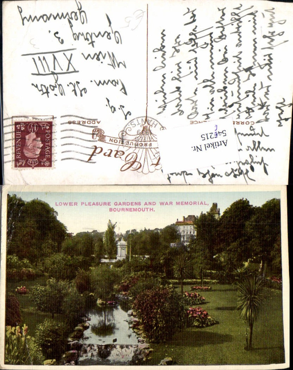 Alte Ansichtskarte – Old Postcard