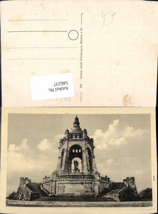 546237,Porta Westfalica b. Detmold kaiser Wilhelm Denkmal LK Minden Lübbecke