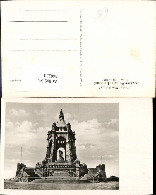 546238,Porta Westfalica b. Detmold kaiser Wilhelm Denkmal LK Minden Lübbecke