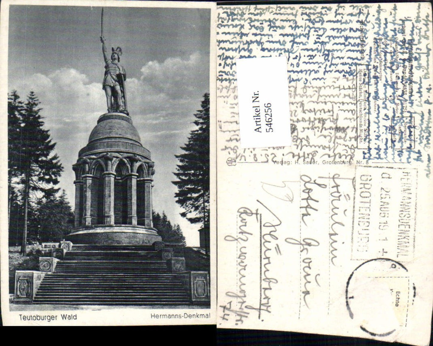 546256,Teutoburger Wald Hermannsdenkmal b. Detmold LK Minden Lübbecke