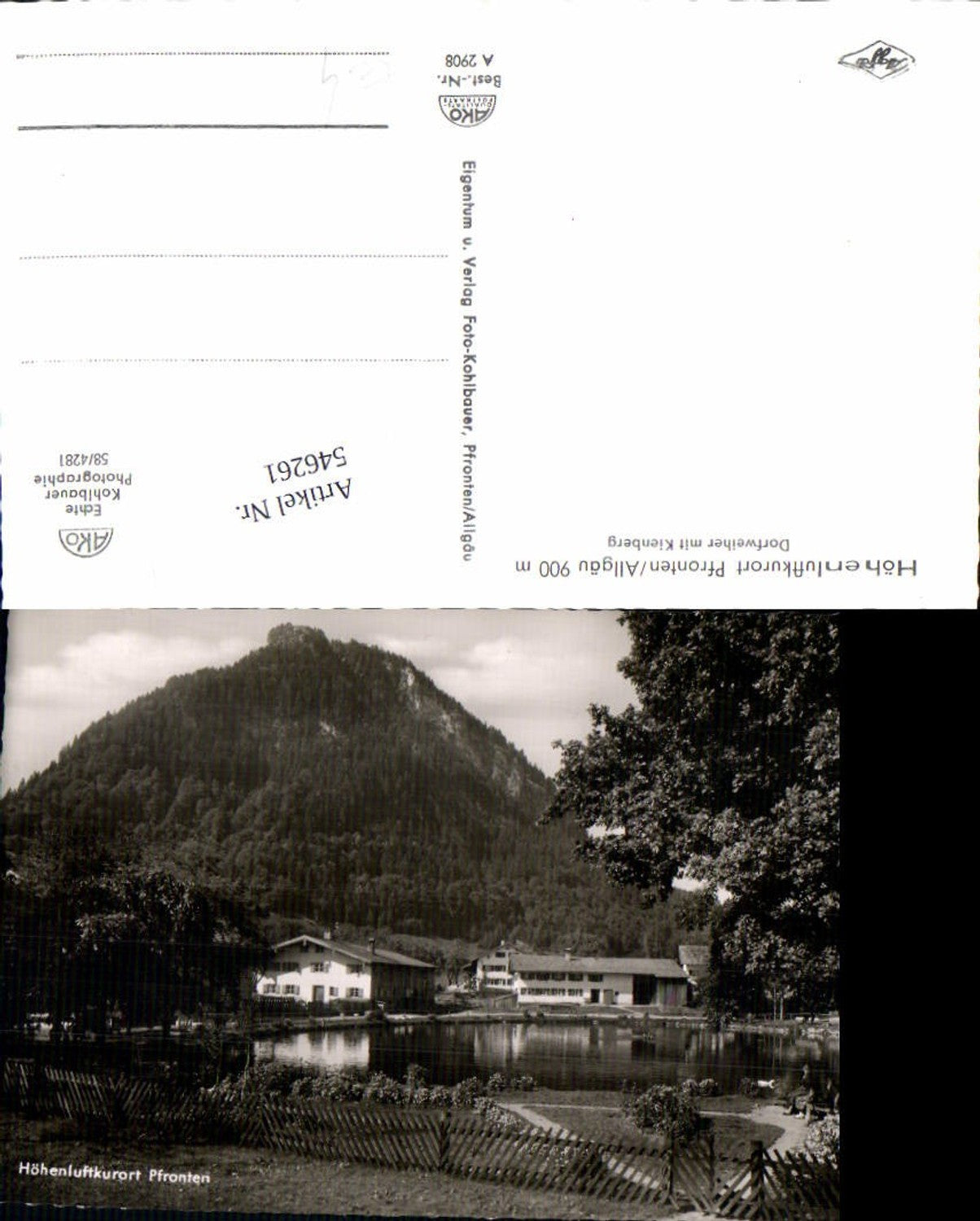 546261, Pfronten Dorfweiher, district of Ostallgäu