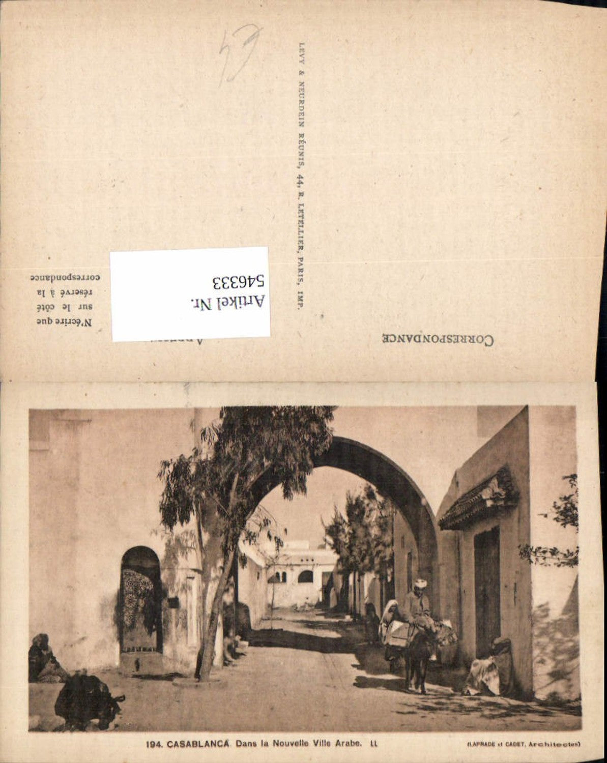 546333,Africa Casablanca Dans la Nouvelle Ville arabe types Esel