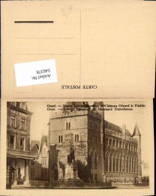 546378,Belgium Gent Gand Statue Bauwens