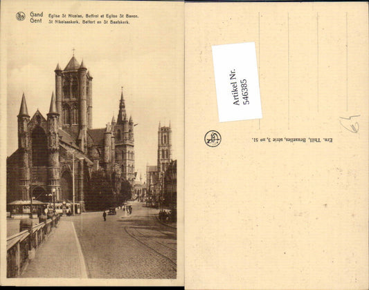 546385,Belgium Gent Gand St. Nicolas Kirche