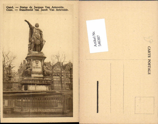 546387,Belgium Gent Gand Stazue Jaques van Artevelde
