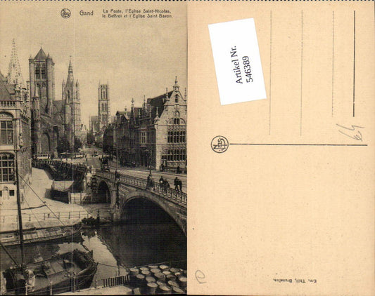 546389, Belgium Ghent Streetview Bridge Tramway Streetcar