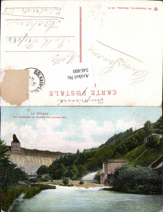 546480, Belgium Eupen La Gileppe Dam pub Dr. Trenkler Series Gil. 9