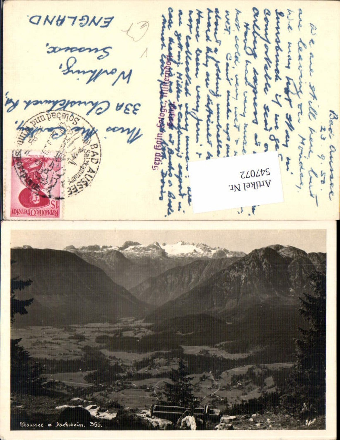 Alte Ansichtskarte – Old Postcard