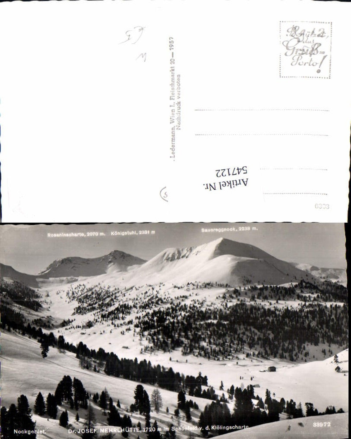 547122,Josef Mehrlhütte bei Thomatal Schönfeld Tamsweg Lungau