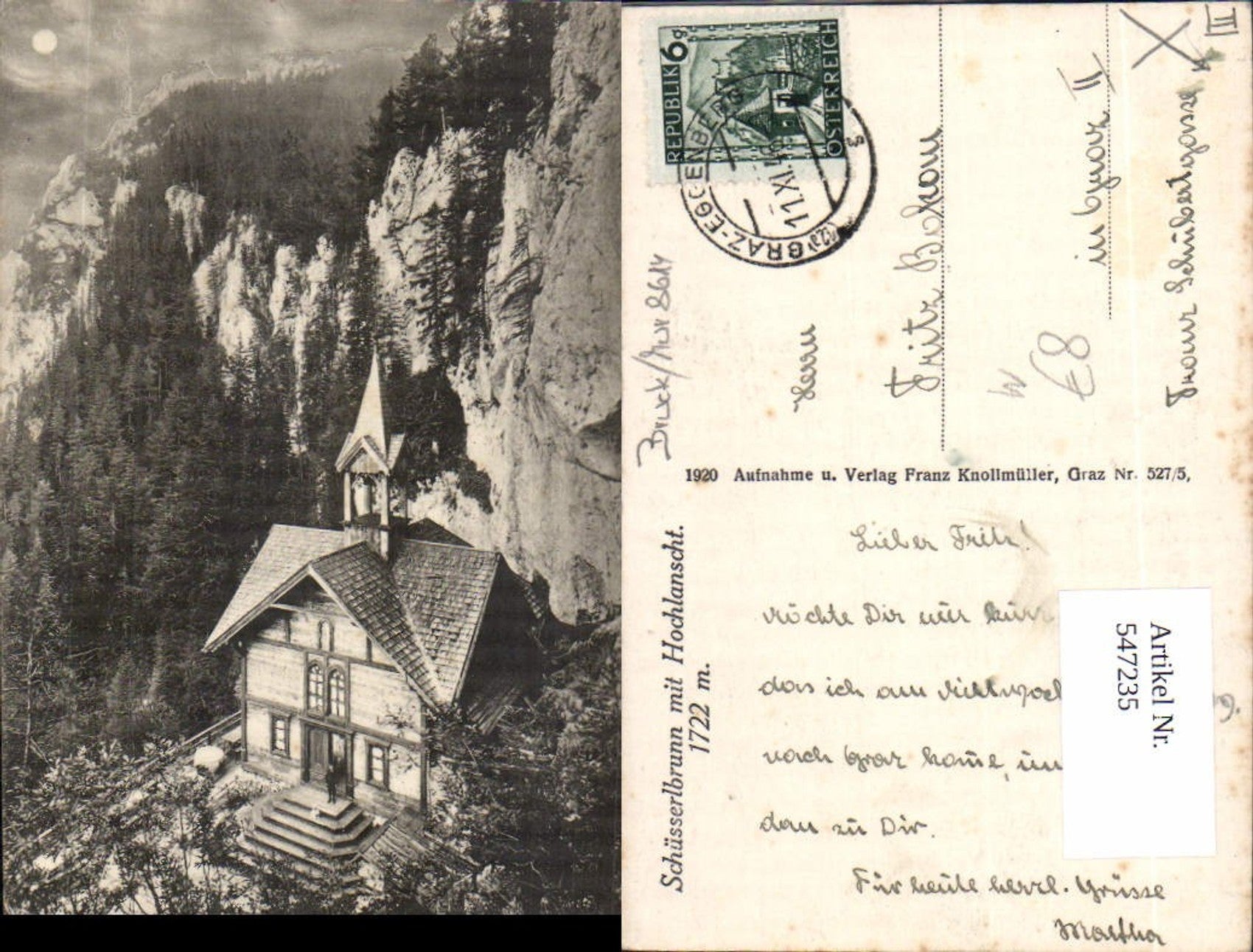 Alte Ansichtskarte – Old Postcard