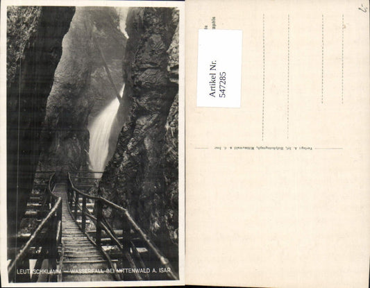 547285,Mittenwald an der Isar Leutaschklamm