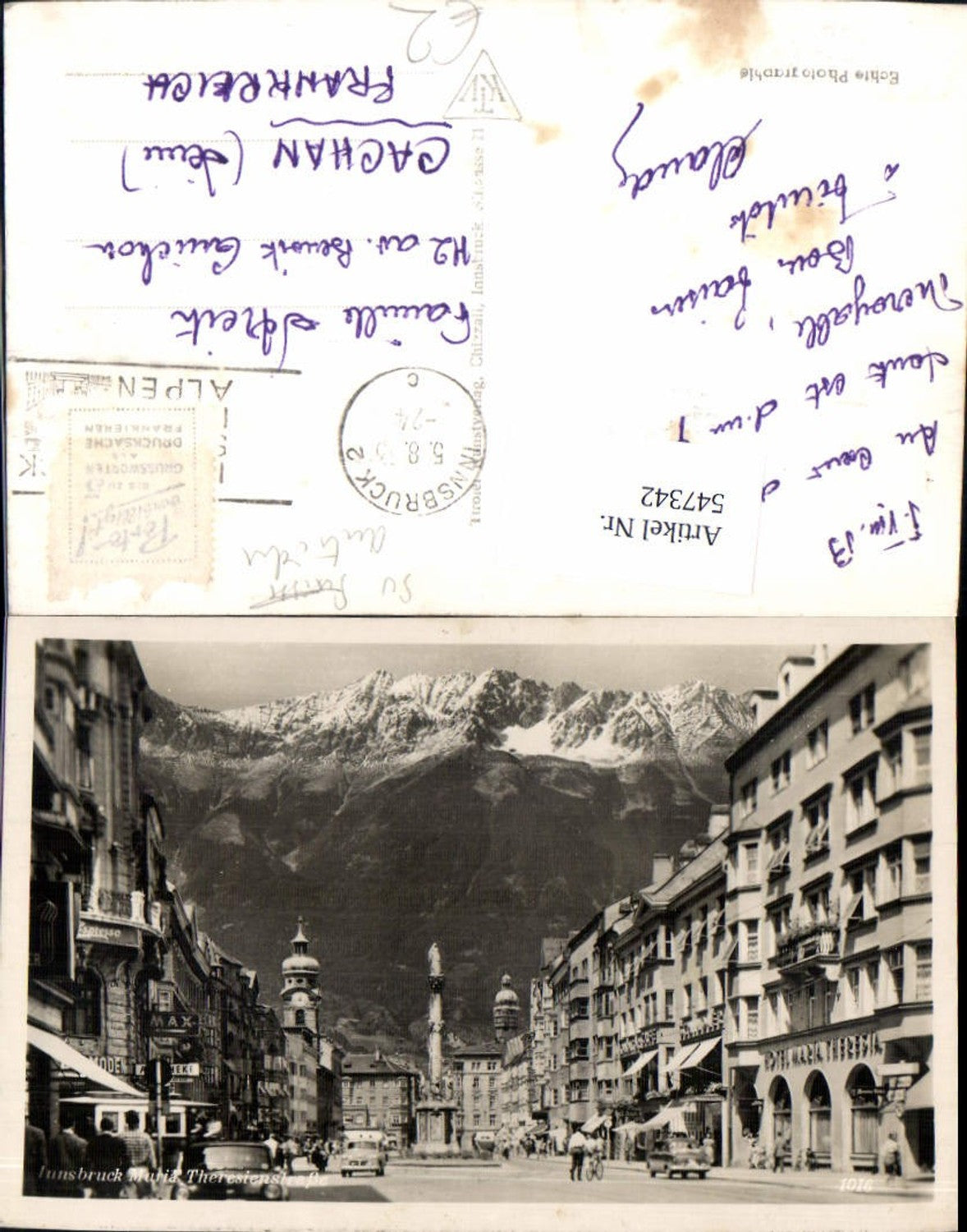 Alte Ansichtskarte – Old Postcard