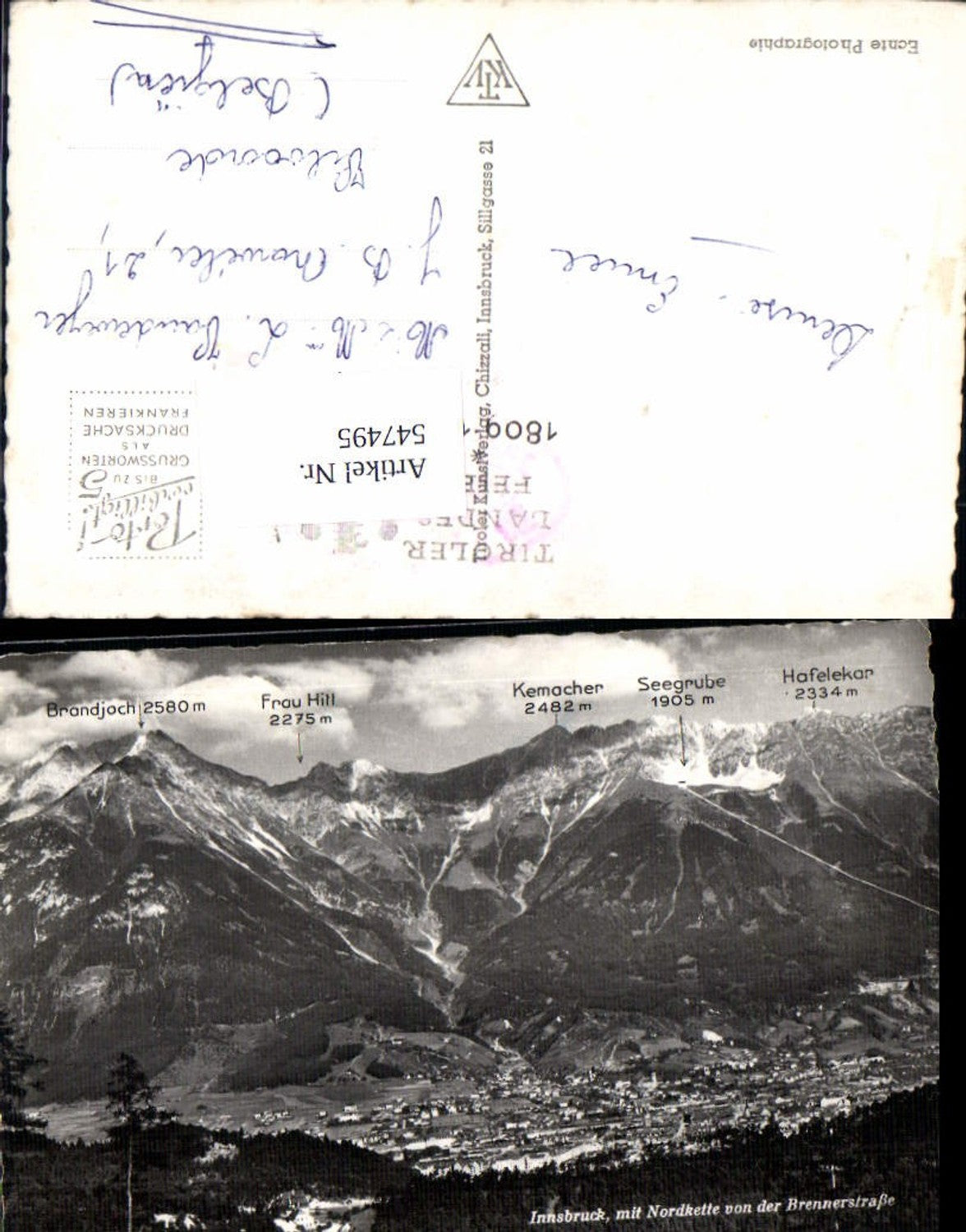 Alte Ansichtskarte – Old Postcard