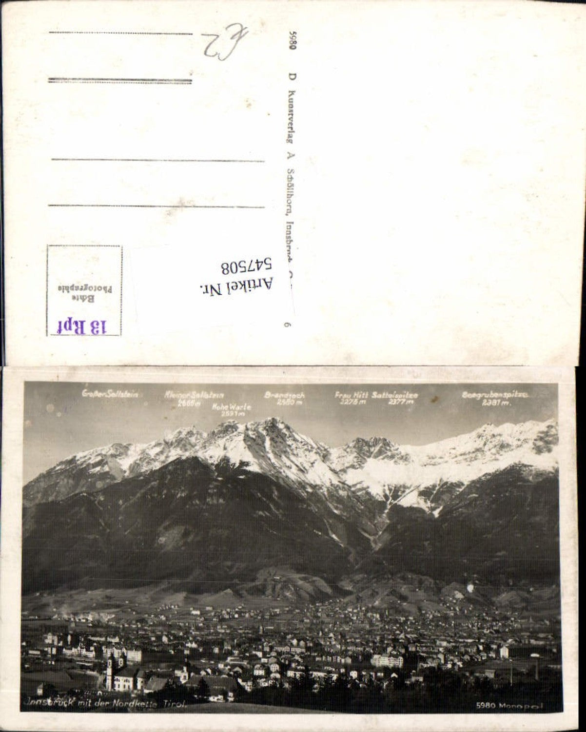 Alte Ansichtskarte – Old Postcard