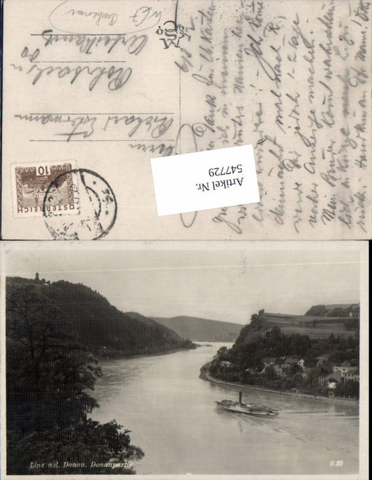 547729,Linz an der Donau Puchenau Dampfer Donaupartie