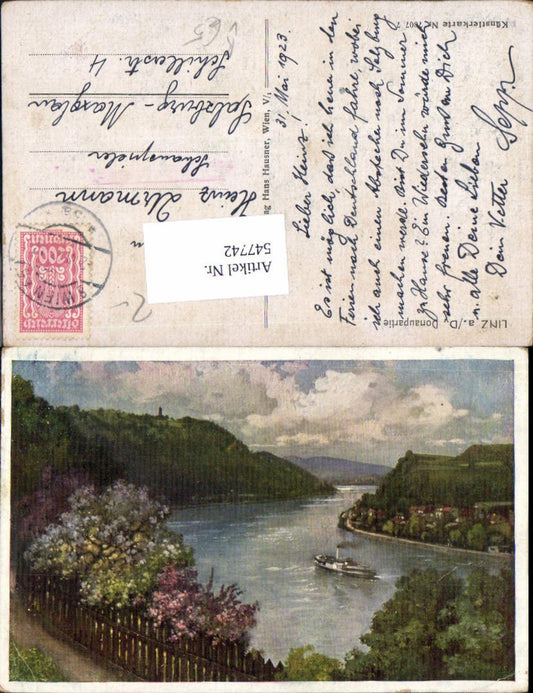 547742,Künstler AK Linz an der Donau Puchenau pub Hausner 7007-7