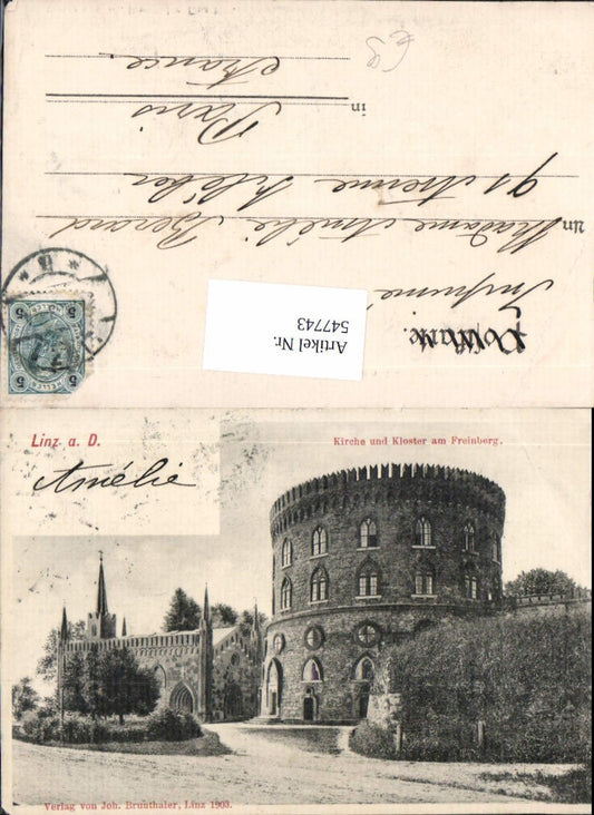 547743,Linz an der Donau Freinberg Kloster Straßenansicht