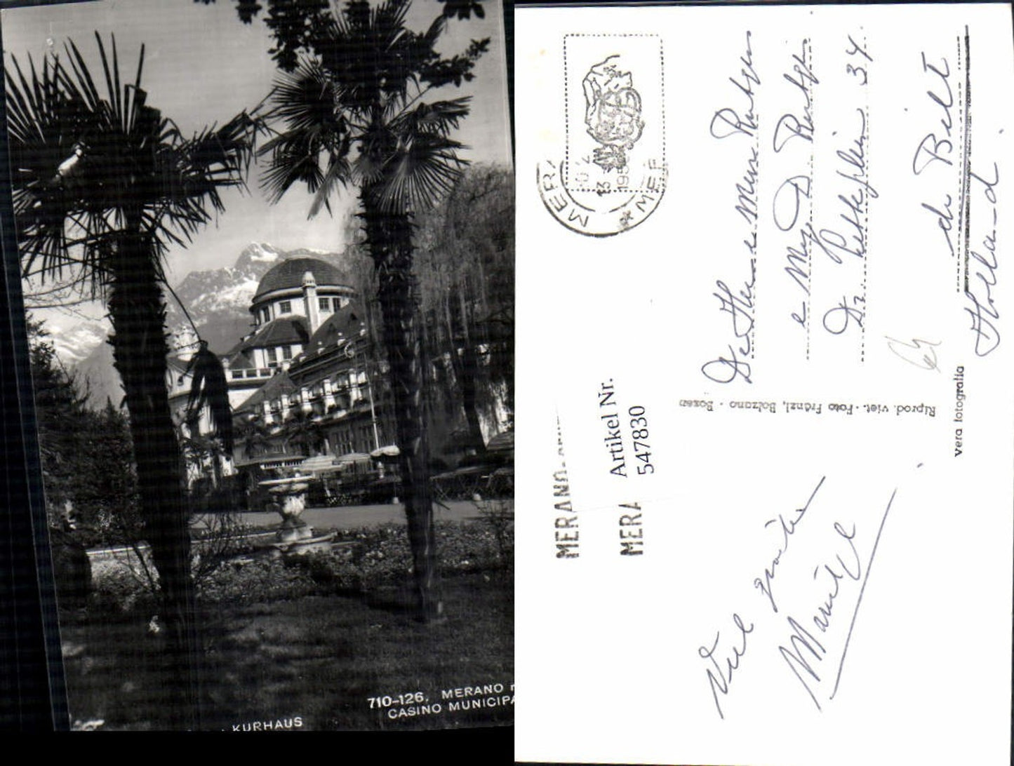 Alte Ansichtskarte – Old Postcard