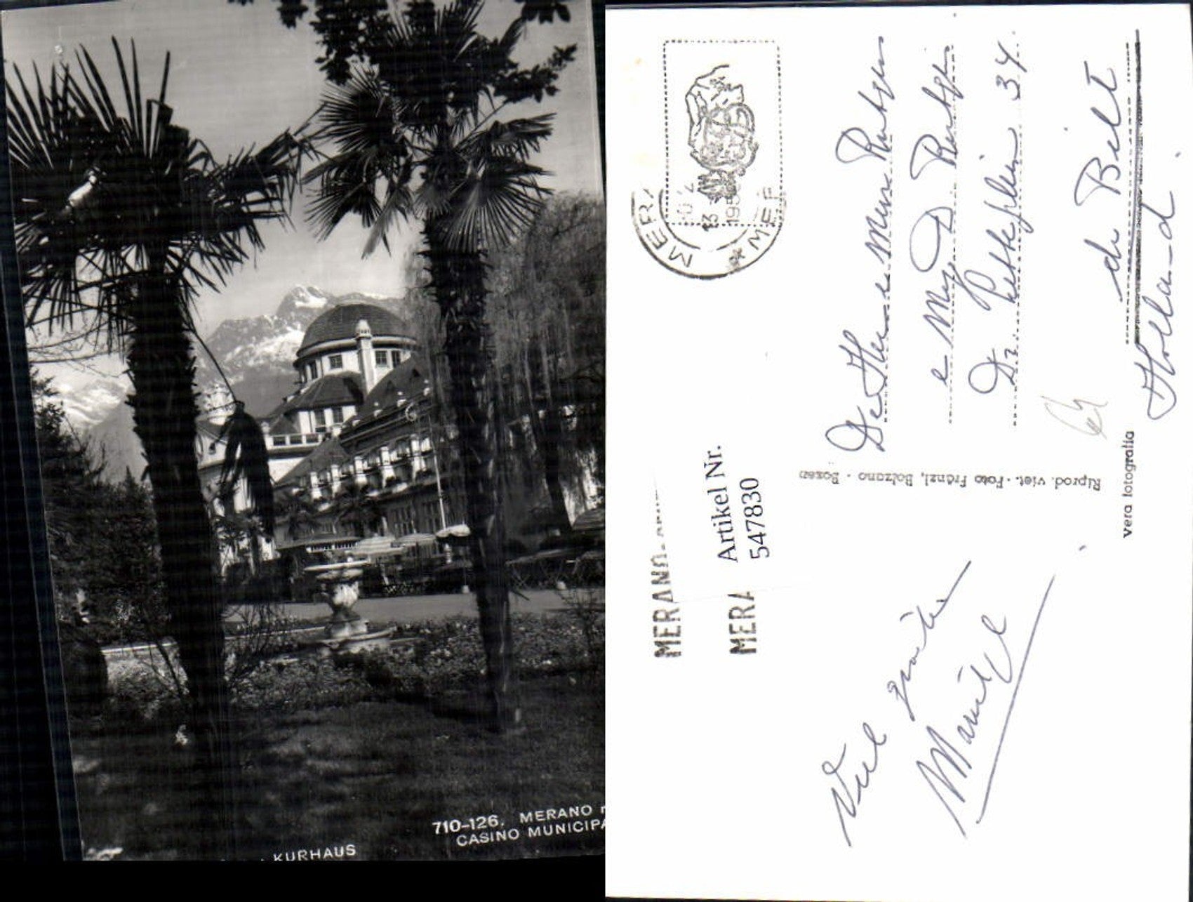 Alte Ansichtskarte – Old Postcard