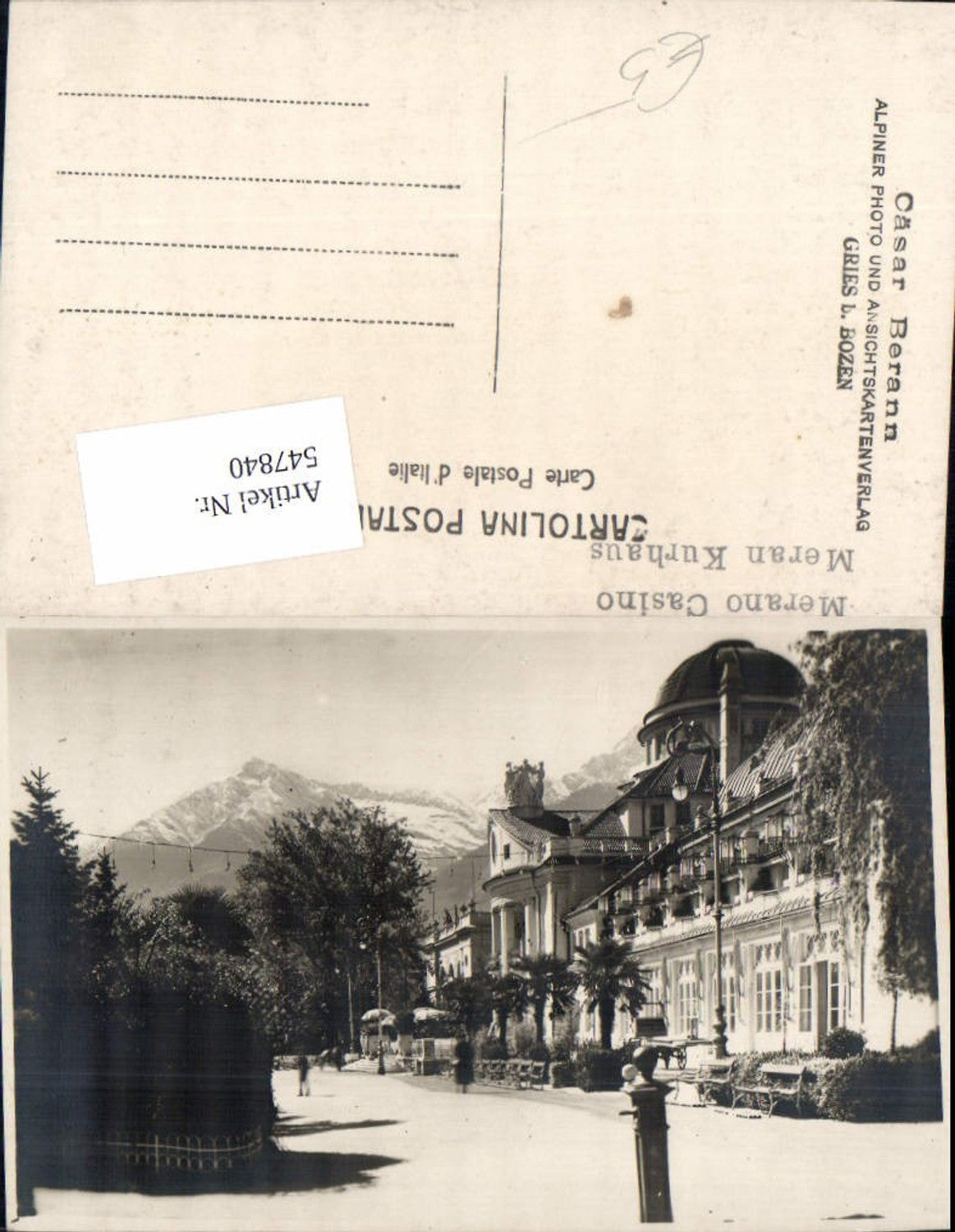 Alte Ansichtskarte – Old Postcard
