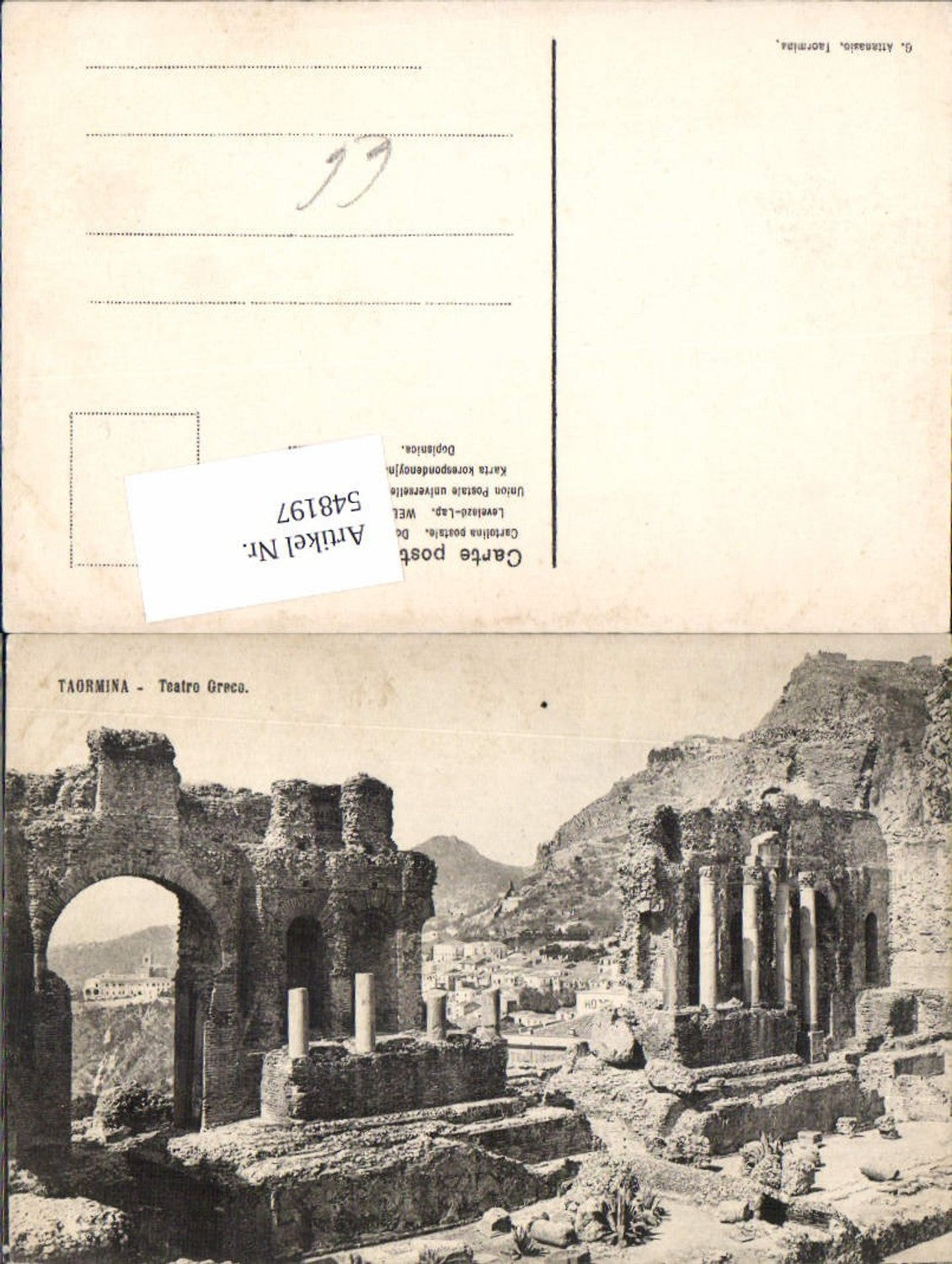 Alte Ansichtskarte – Old Postcard